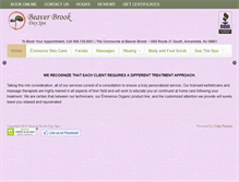 Tablet Screenshot of beaverbrookspa.com
